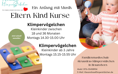 Neue Eltern-Kind Kurse