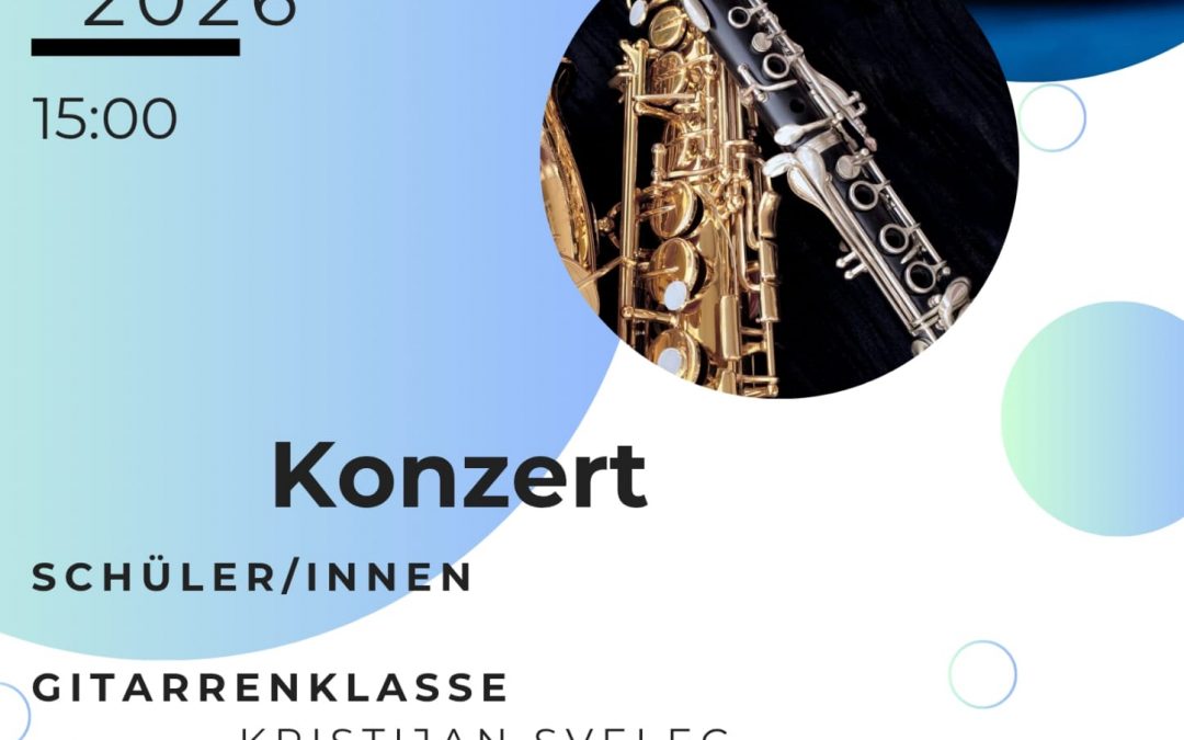 Schülerkonzert Gitarre, Klarinette & Saxophon