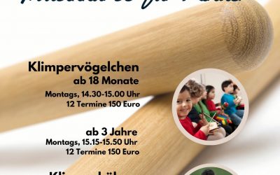 Musikkurse für die Kleinsten – Klimperküken & Klimpervögelchen